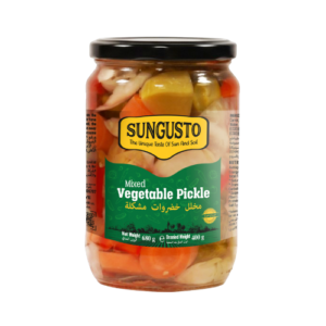 Sungusto Mixed Vegetable Pickles 720 cc Glass Jar (680 g)